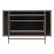 HESPERIDE - Table de jardin 6 places Azua pliable café 150x80cm - vignette