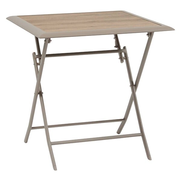 HESPERIDE - Table de jardin 2 places Azua pliable café 71x71cm - large