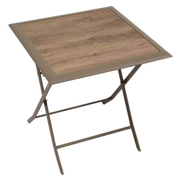 HESPERIDE - Table de jardin 2 places Azua pliable café 71x71cm - large