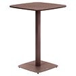 HESPERIDE - Table haute de jardin 2 places Alegoria 70x70cm acajou - vignette