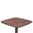 HESPERIDE - Table haute de jardin 2 places Alegoria 70x70cm acajou - vignette