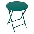 HESPERIDE - Table de jardin 2 places Greensboro plaible D60cm vert opale - vignette