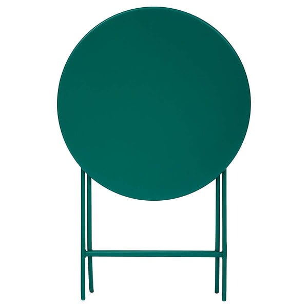 HESPERIDE - Table de jardin 2 places Greensboro plaible D60cm vert opale - large