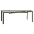 HESPERIDE - Table de jardin 8 places extensible Evasion beige lin/laurier - vignette
