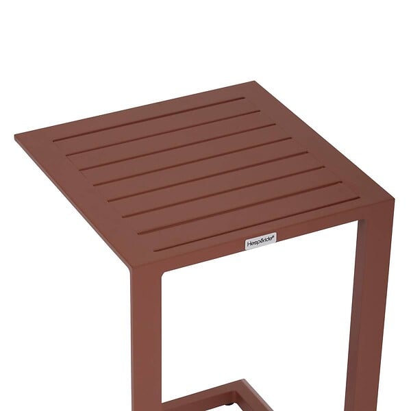 HESPERIDE - Table d'appoint de jardin Evasion 38x38cm acajou - large