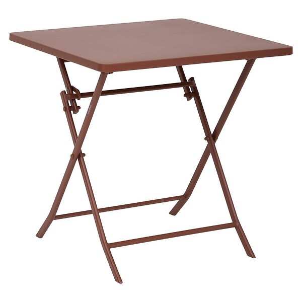 HESPERIDE - Table de jardin Greensboro 2 places pliable 70x70cm acajou - large