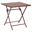 HESPERIDE - Table de jardin Greensboro 2 places pliable 70x70cm acajou - vignette