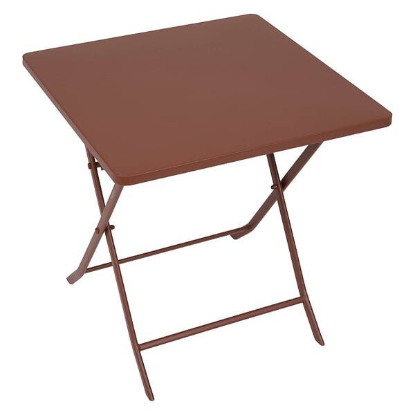 HESPERIDE - Table de jardin Greensboro 2 places pliable 70x70cm acajou - large
