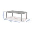 HESPERIDE - Table de jardin 12 places Evasion extensible miel - vignette