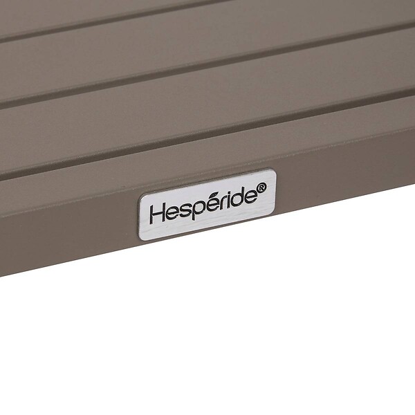 HESPERIDE - Table d'appoint de jardin Evasion 38x38cm café - large