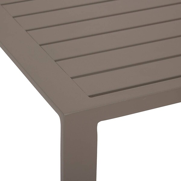 HESPERIDE - Table d'appoint de jardin Evasion 38x38cm café - large