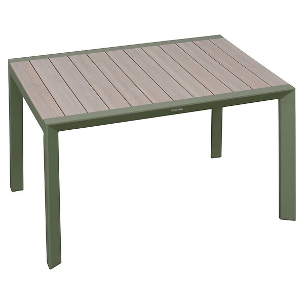 HESPERIDE - Table de jardin 4 places Evasion beige lin/laurier - large