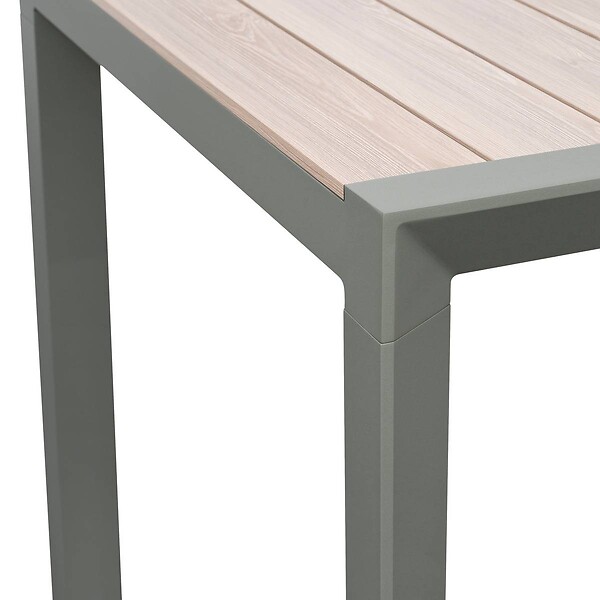 HESPERIDE - Table de jardin 4 places Evasion beige lin/laurier - large