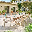HESPERIDE - Table de jardin 10 places Axiome extensible argile - vignette