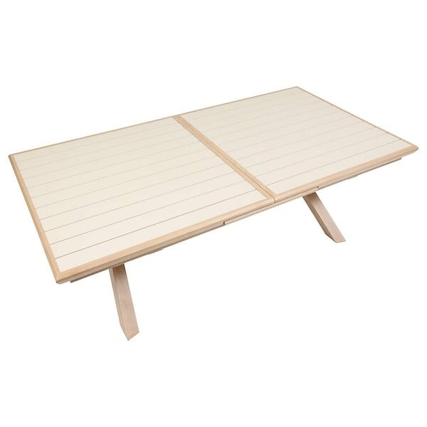 HESPERIDE - Table de jardin 10 places Axiome extensible argile - large