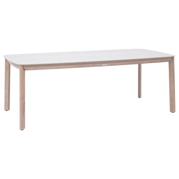HESPERIDE - Table de jardin Nelora 8 places 100x210cm beige - large