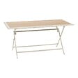 HESPERIDE - Table de jardin 6 places Azua pliable beige 150x80cm - vignette