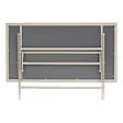 HESPERIDE - Table de jardin 6 places Azua pliable beige 150x80cm - vignette