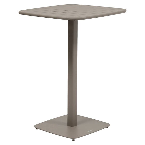 HESPERIDE - Table haute de jardin 2 places Alegoria 70x70cm café - large