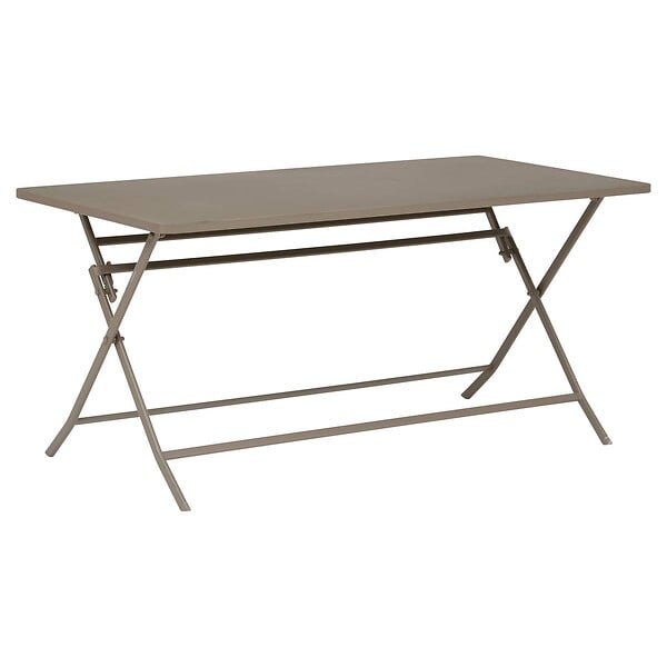 HESPERIDE - Table de jardin Greensboro 6 places pliable café 150x80cm - large