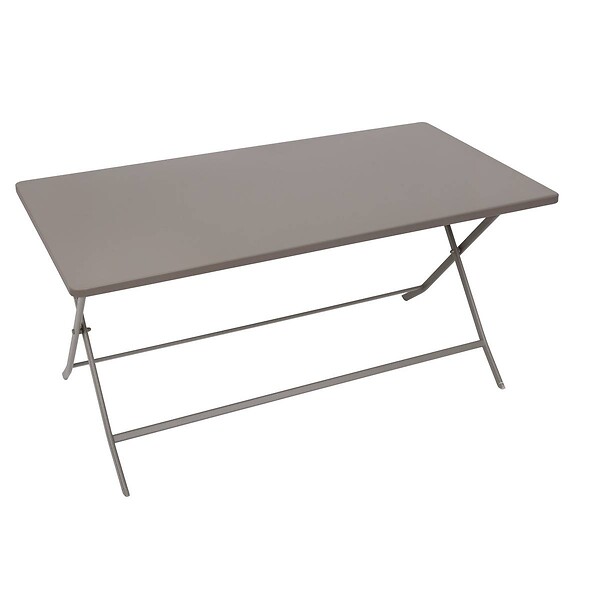 HESPERIDE - Table de jardin Greensboro 6 places pliable café 150x80cm - large