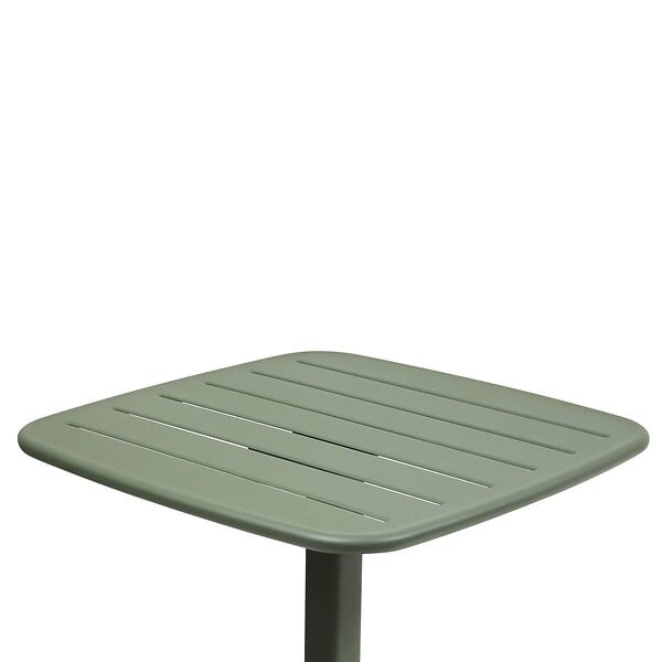 HESPERIDE - Table haute de jardin 2 places Alegoria 70x70cm vert laurier - large