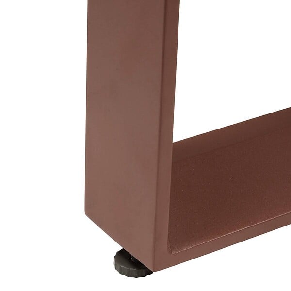 HESPERIDE - Table basse de jardin Allure 97x97x36cm acajou - large