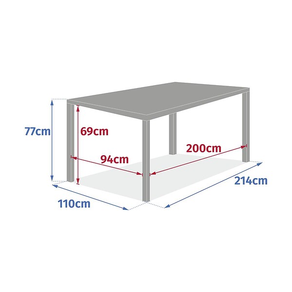 HESPERIDE - Table de jardin 10 places Evasion extensible miel/acajou - large