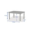 HESPERIDE - Table de jardin 10 places Piazza extensible café - vignette