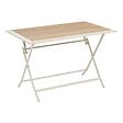 HESPERIDE - Table de jardin 4 places Azua pliable beige 110x71cm - vignette