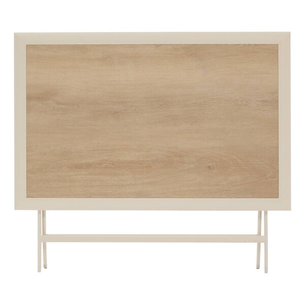 HESPERIDE - Table de jardin 4 places Azua pliable beige 110x71cm - large