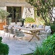HESPERIDE - Table de jardin 10 places Xenia eucalyptus - vignette