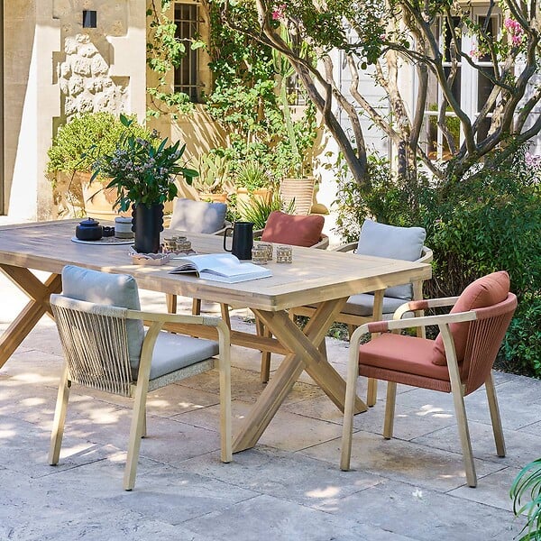 HESPERIDE - Table de jardin 10 places Xenia eucalyptus - large