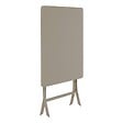 HESPERIDE - Table de jardin Greensboro 2 places pliable café 70x70cm - vignette