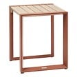 HESPERIDE - Table d'appoint de jardin Allure 44x44x55cm acajou - vignette