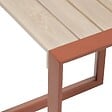 HESPERIDE - Table d'appoint de jardin Allure 44x44x55cm acajou - vignette