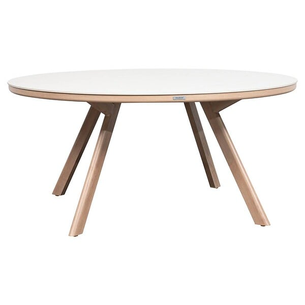 HESPERIDE - Table de jardin Nelora 8 places ronde beige - large
