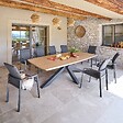 HESPERIDE - Table de jardin 10 places Oraclion marron - vignette