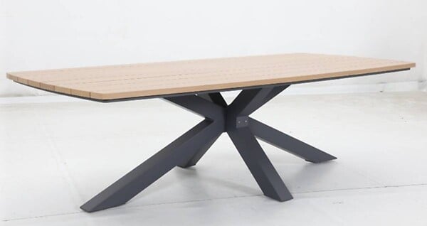 HESPERIDE - Table de jardin 10 places Oraclion marron - large