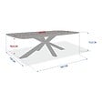HESPERIDE - Table de jardin 10 places Oraclion marron - vignette