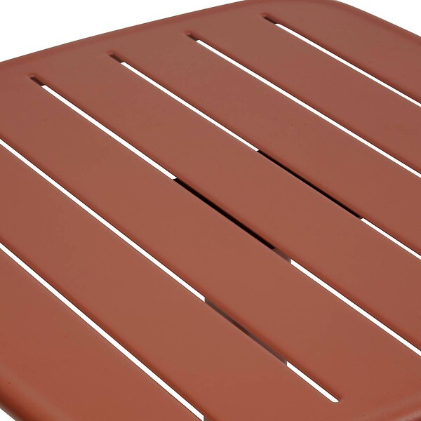 HESPERIDE - Table de jardin 2 places Alegoria 70x70cm acajou - large