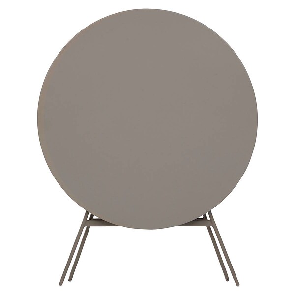 HESPERIDE - Table de jardin pliante ronde "Greensboro" café 4 places en acier - large
