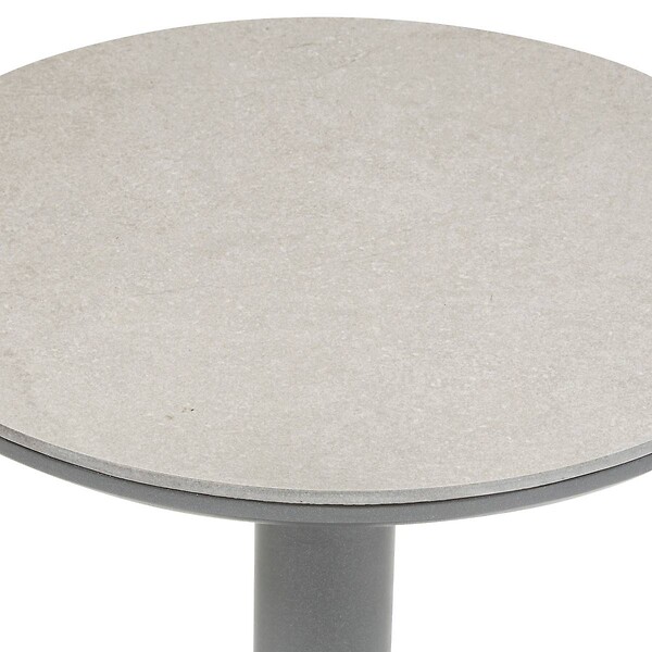 HESPERIDE - Table d'appoint de jardin Soletia 40x40x50cm gris graphite - large