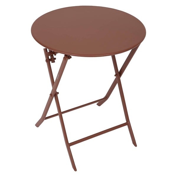 HESPERIDE - Table de jardin Greensboro 2 places pliable D60cm acajou - large