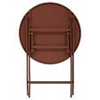 HESPERIDE - Table de jardin Greensboro 2 places pliable D60cm acajou - vignette