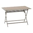 HESPERIDE - Table de jardin 4 places Azua pliable café 110x71cm - vignette