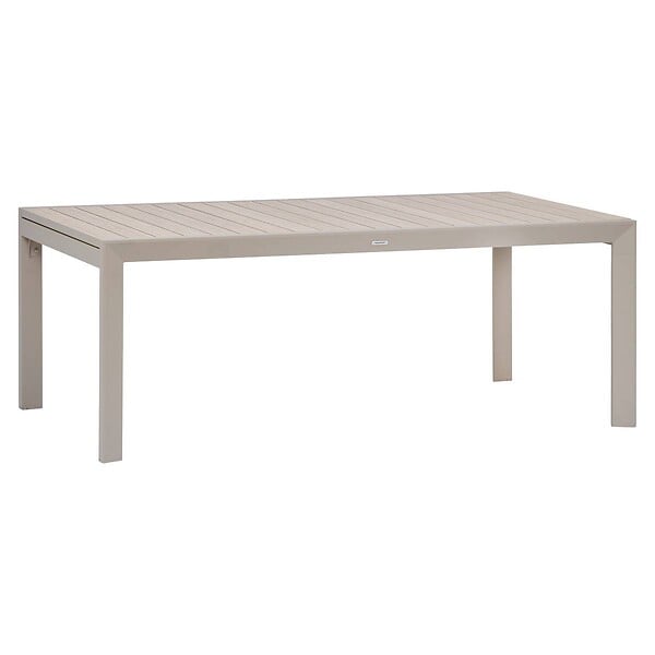 HESPERIDE - Table de jardin 12 places Evasion extensible beige lin - large