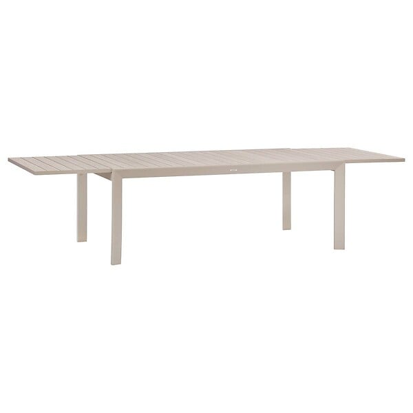 HESPERIDE - Table de jardin 12 places Evasion extensible beige lin - large