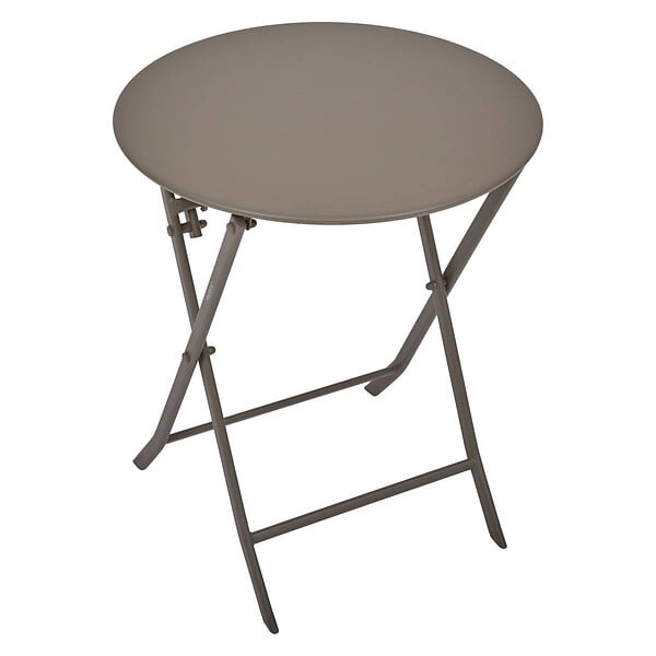 HESPERIDE - Table de jardin Greensboro 2 places pliable café D40cm - large