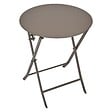 HESPERIDE - Table de jardin Greensboro 2 places pliable café D40cm - vignette